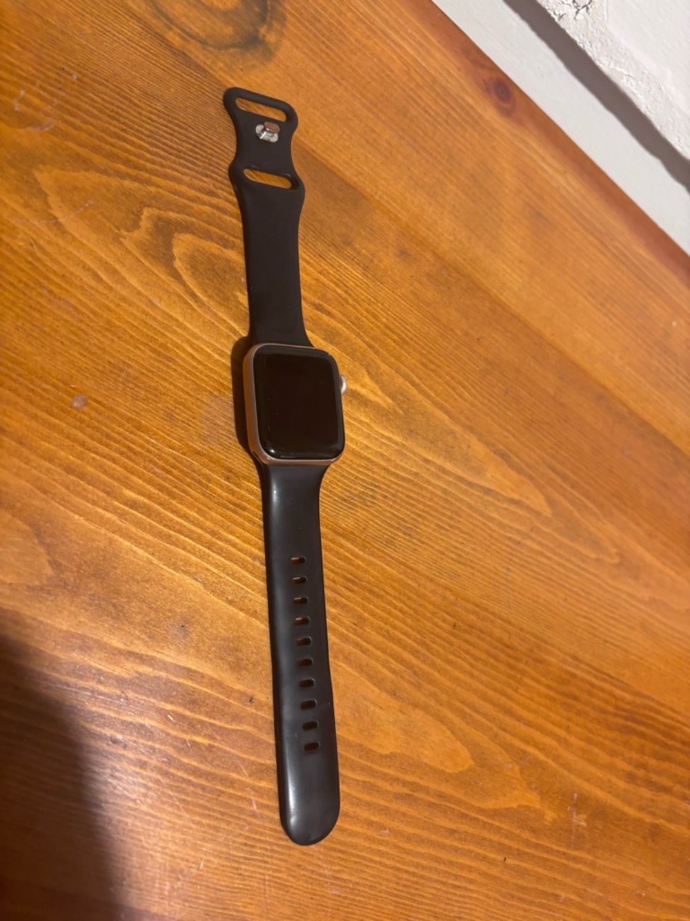 Apple Black Smartwatch with Black Sport Band